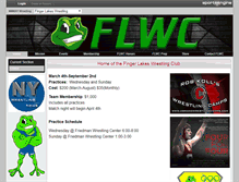 Tablet Screenshot of fingerlakeswrestlingclub.com